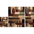 Home Dynamix Home Dynamix 769924419519 3 Piece Tribeca Rug Set; Multicolor 769924419519